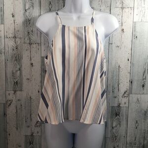 🤑Hollister Stripe Adjustable Strap Top NWT XS